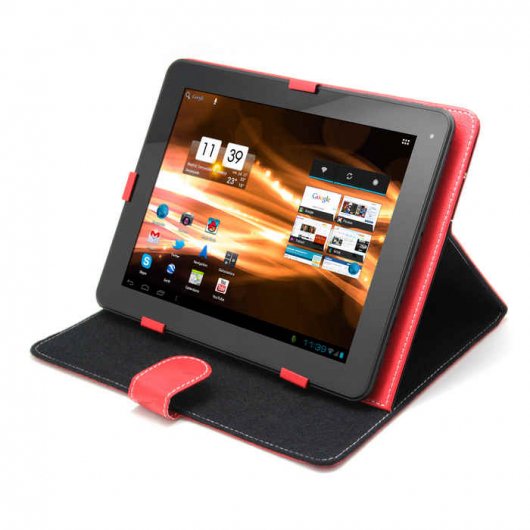 Funda Universal para Tablet PC 9.7" Roja con soporte