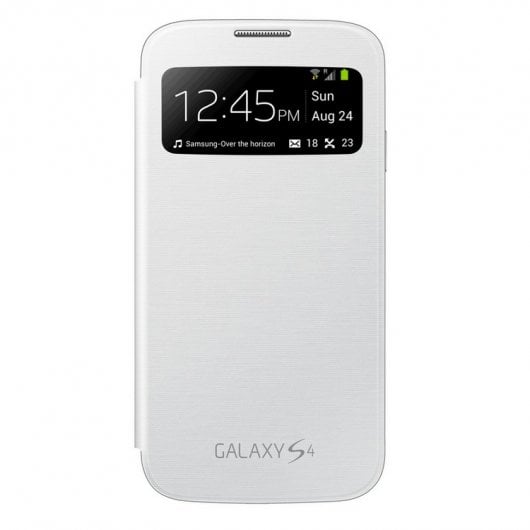 Samsung Funda View Cover Blanca para Samsung Galaxy S4