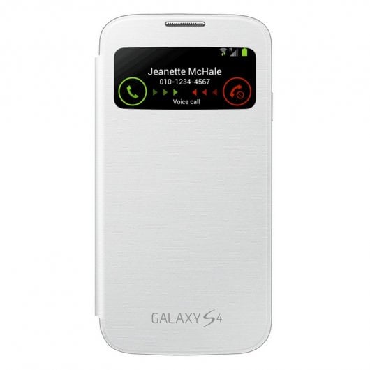 Samsung Funda View Cover Blanca para Samsung Galaxy S4