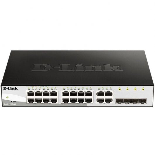 D-Link DGS-1210-16 Netzwerk-Switch Managed L2 Gigabit Ethernet (10/100/1000) 1U Schwarz