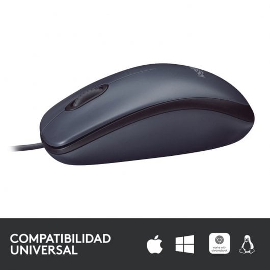 Logitech B100 mouse Ambidestro USB tipo A Ottico 800 DPI