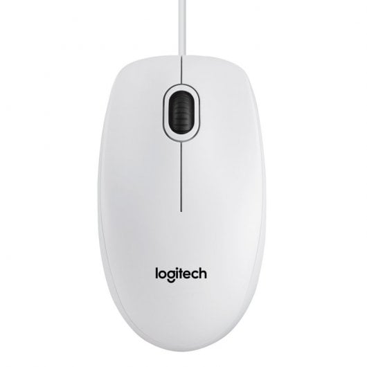 Logitech B100 Ratón Blanco