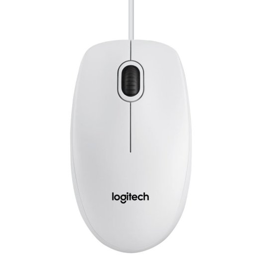 Ratón Logitech B100 USB Filaire 800DPI Blanc Ambidextre