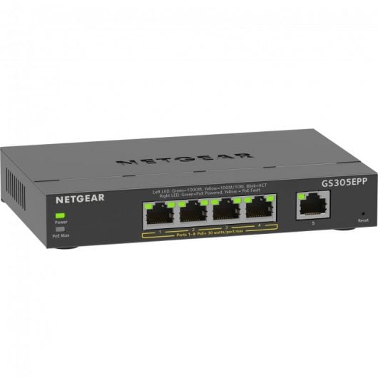 Switch NETGEAR GS305EPP-100PES 5 porte Gigabit 4xPoE+