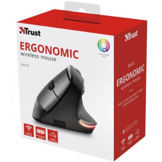 Trust Bayo Ratón Inalámbrico Ergonómico 2400DPI