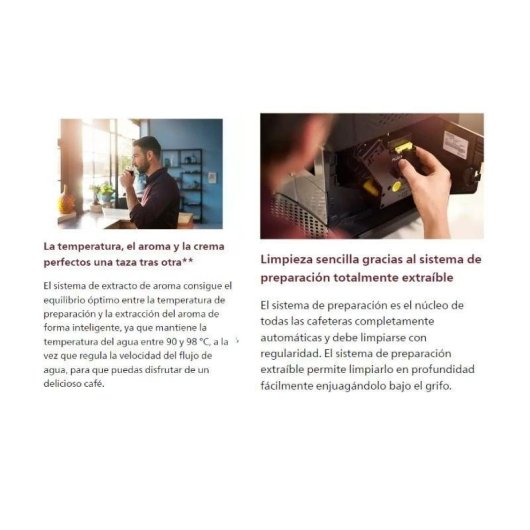 Cafetera Espresso Superautomática Philips EP2224/10 1,8 L 15 Bares con espumador clásico