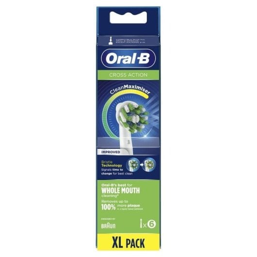 Oral-B Pack 6 Recambios Cepillo Eléctrico CrossAction