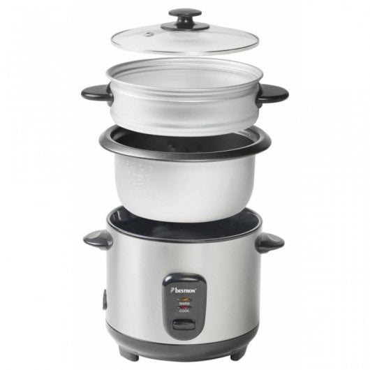 Bestron ARC100 Arrozeira 1L 400W Aço Inoxidável