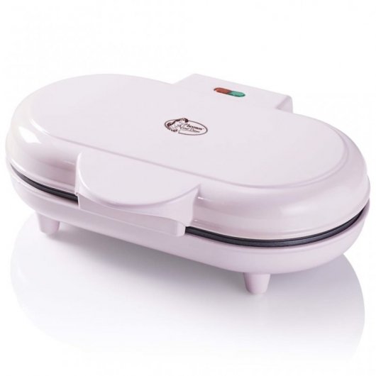 Bestron ADWM1000P Gofrera Doble Corazones 1000W Rosa