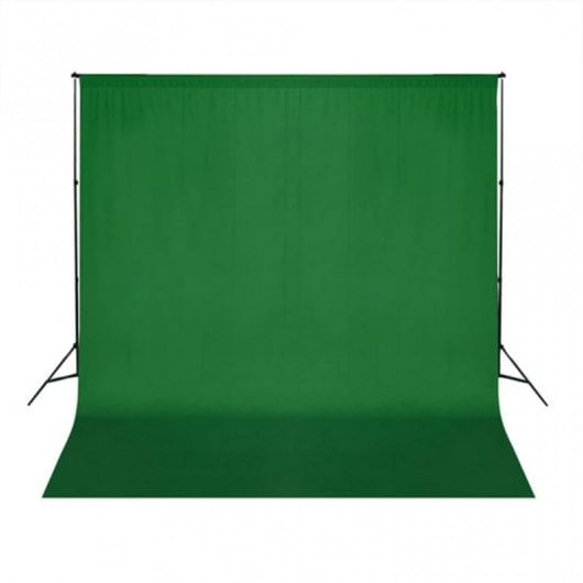 vidaXL Kit de Estudio Fotográfico con Lámparas + Sombrillas + Fondo Verde + Reflector