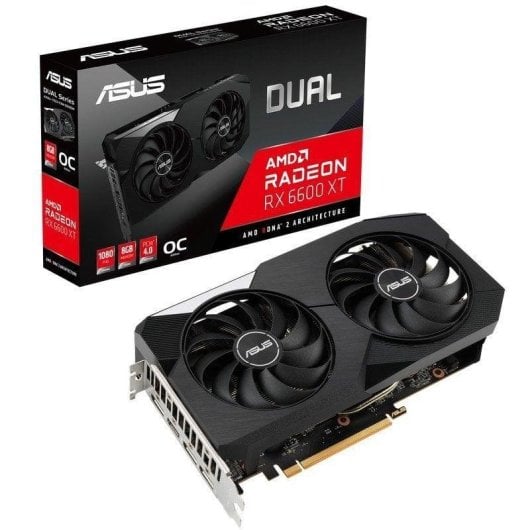 Tarjeta Graphique Asus Radeon RX 6600 XT Dual OC 8GB GDDR6