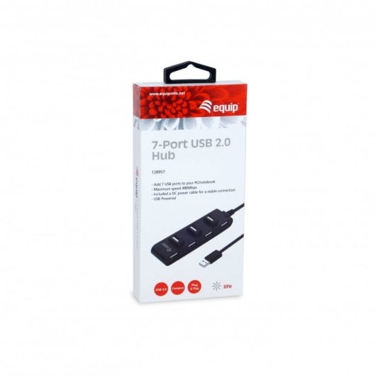 Équipez le concentrateur de 7 ports USB 2.0