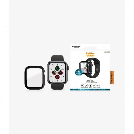 PanzerGlass Protezione in vetro temperato nero per tutto il corpo per Apple Watch 4/5/6/SE 40 mm