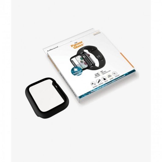 PanzerGlass Protecteur intégral en verre trempé noir pour Apple Watch 4/5/6/SE 40 mm