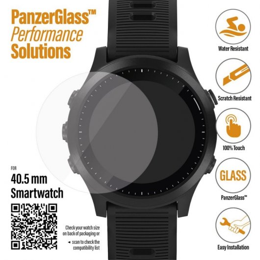 PanzerGlass Protector de Pantalla Cristal Templado para SmartWatch 40.5 mm