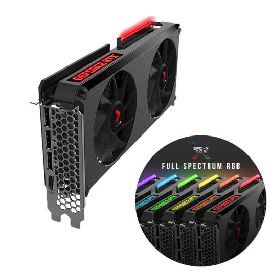 PNY GeForce RTX 3060 Ti XLR8 Gaming REVEL EPIC-X RGB Dual Fan LHR 8GB GDDR6