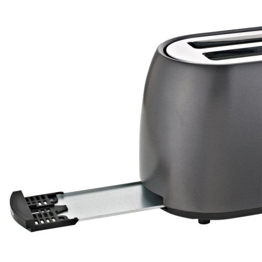 Tostadora Haeger Future TO-08D.012A 2 Ranuras Anchas 800W 6 Niveles Gris