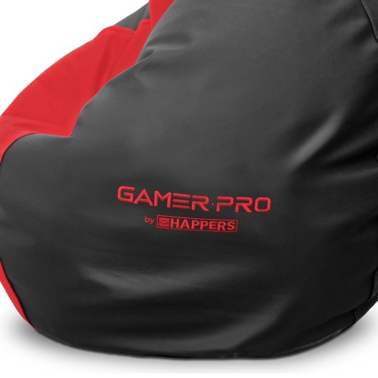 Happers Pack Puff Gamer Pro + Reposapiés + Cojín Rojo
