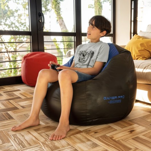 Happers Puff Gamer Junior Polipiel Interior Rojo