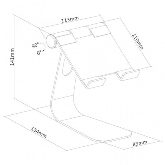 NewStar Neomounts Supporto per tablet 11"