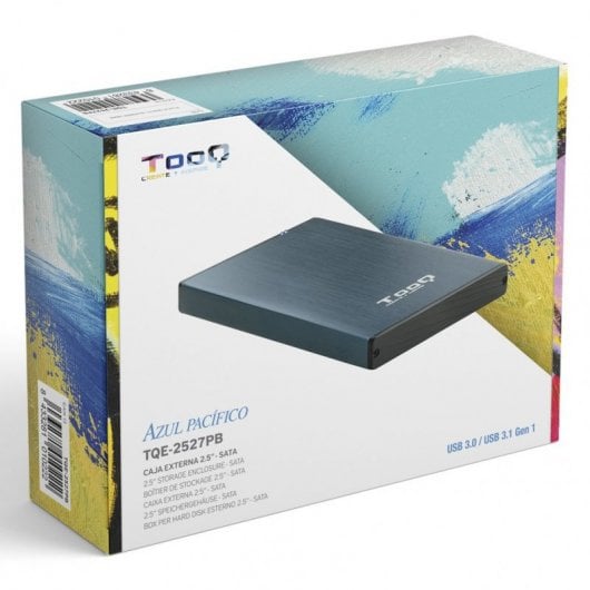 TooQ TQE-2527PB Carcasa Disco Duro 2.5" SATA USB 3.0 Azul