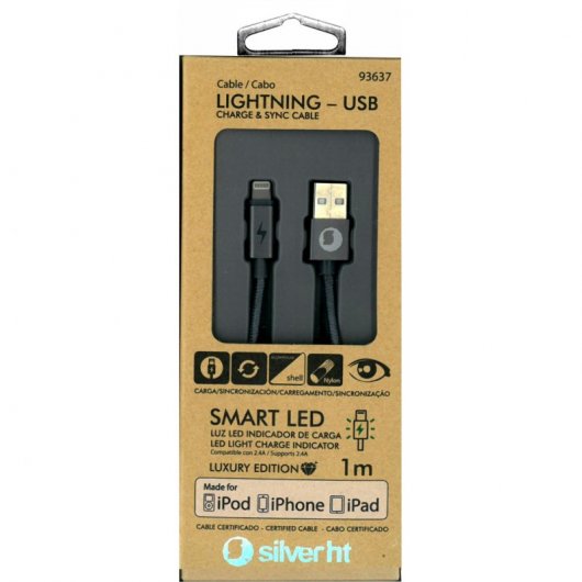 SilverHT Cable Lightning a USB SmartLED Luxury Edition 1m
