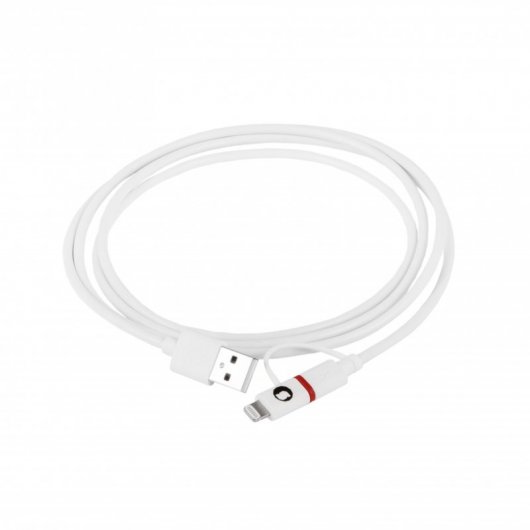 SilverHT Cable Combo MFI MicroUSB + Lightning Negro