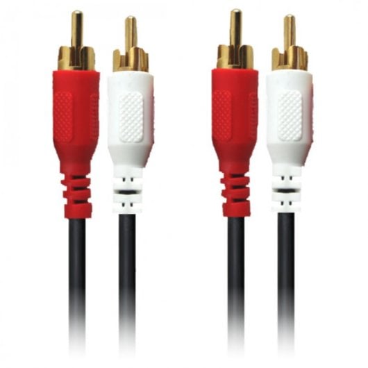 SilverHT Cable RCA 2M/2M Conexión Oro 2m Negro