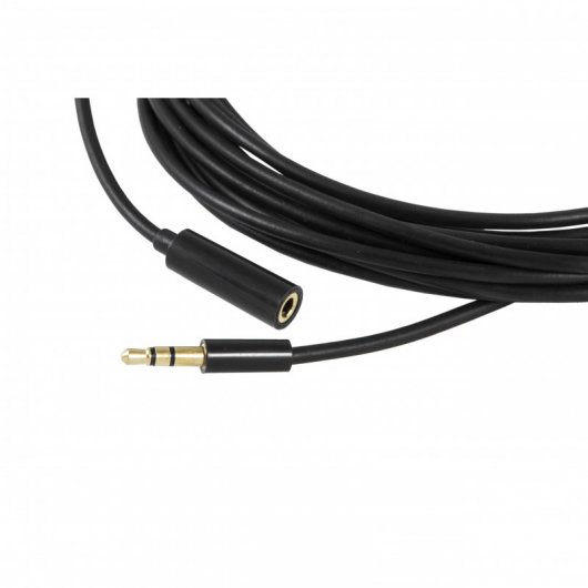 SilverHT Cable Jack 3,5mm M/H 5m Negro