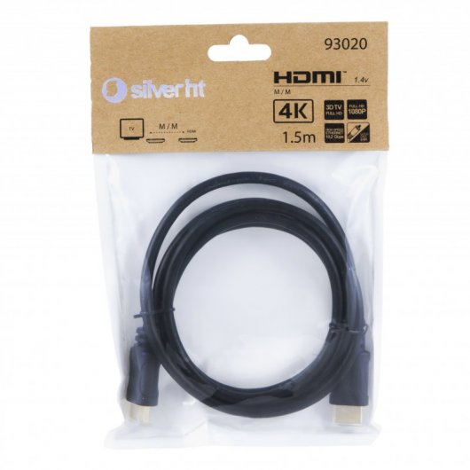 SilverHT Cable HDMI Basic 1.4 1.5m Negro
