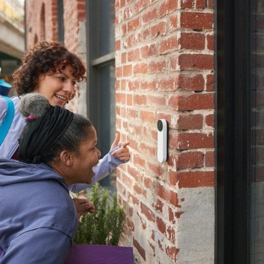 Kit de sonnerie Google Nest Doorbell GA01318-IT vidéo WiFi batterie IP54 HDR