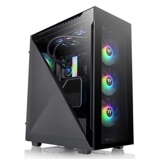 Thermaltake Divider 500 TG ARGB Vetro Temperato USB 3.1 Nero