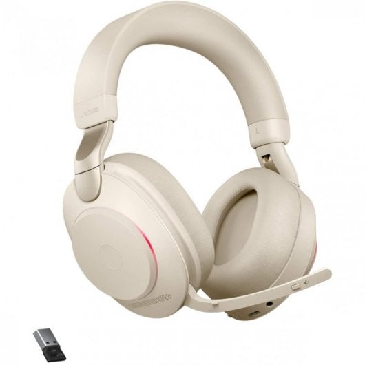 Jabra Evolve2 85, UC Stereo Auricolare Con cavo e senza cavo A Padiglione Ufficio USB tipo A Bluetooth Beige