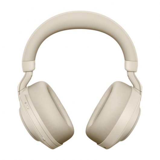 Jabra Evolve2 85 MS Teams Auriculares Bluetooth con Soporte de Carga USB-C Beige