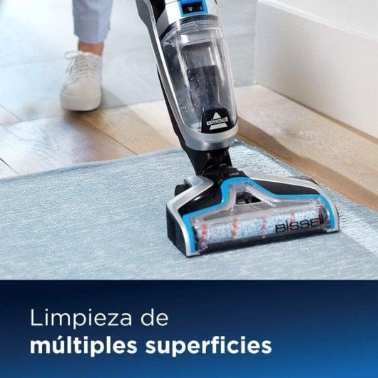 Aspirador sem Fio Lava e Aspira Bissell Crosswave Cordless 250W 28min Depósito Duplo