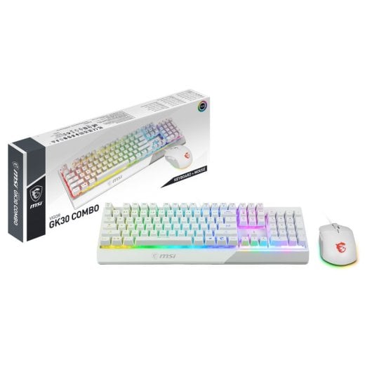 MSI Vigor GK30 Combo White Teclado + Rato