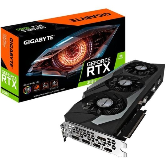 Carte Graphique Gigabyte GeForce RTX 3080 GAMING OC V2 LHR 10GB GDDR6X