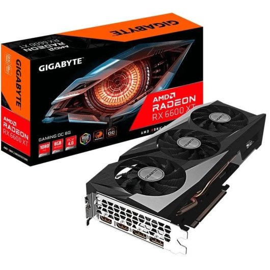 Carte Graphique Gigabyte Radeon RX 6600 XT GAMING OC 8GB GDDR6