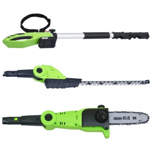 VidaXL Cortasetos de Pértiga 2 en 1 con Batería 20V