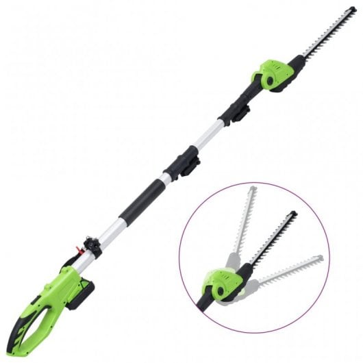 VidaXL Cortasetos de Pértiga 2 en 1 con Batería 20V