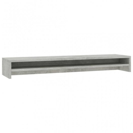 vidaXL Escritorio de madera contrachapada gris hormigón 90x40x72 cm