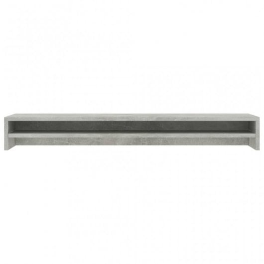 vidaXL Escritorio de madera contrachapada gris hormigón 90x40x72 cm