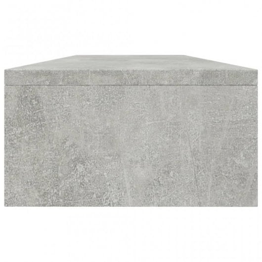 vidaXL Escritorio de madera contrachapada gris hormigón 90x40x72 cm