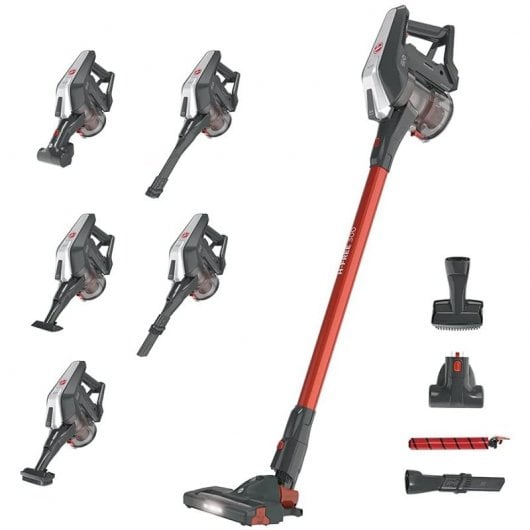 Hoover H-FREE 300 HF322AFP 011 aspirapolvere senza filo Grigio, Titanio Senza sacchetto