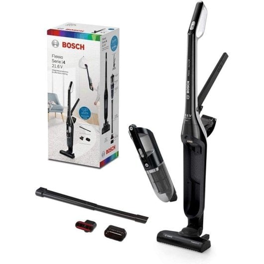 Aspirador sem Fio Bosch Flexxo BBH32101 21.6V 50min Sem Saco Filtro Lavável Acessórios