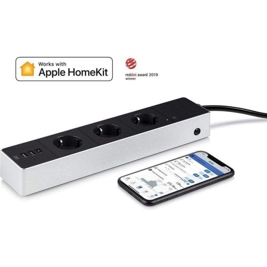 Multiprise Eve Energy Strip 3 Prises intelligente WiFi HomeKit avec Protection enfants