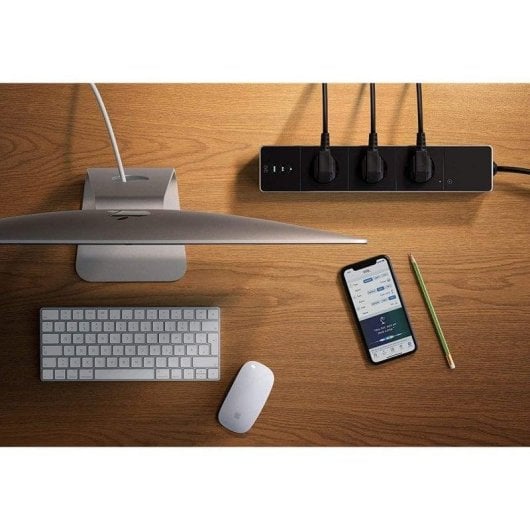 Multiprise Eve Energy Strip 3 Prises intelligente WiFi HomeKit avec Protection enfants
