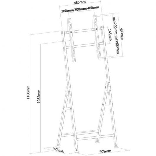 Neomounts PLASMA-M1000 Halterung für Schilderdisplays 139,7 cm (55") Schwarz