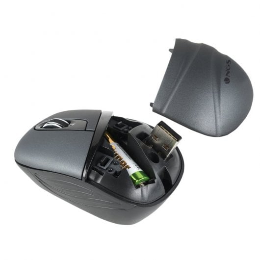 NGS Ash Dual Mini-Funkmaus 2,4 GHz/Bluetooth 1200 DPI 