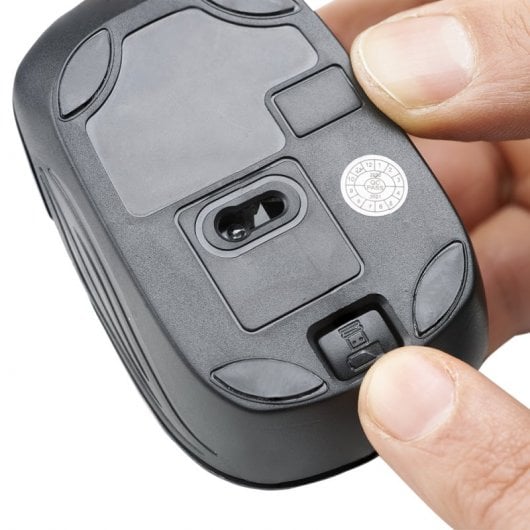 NGS Ash Dual Mini-Funkmaus 2,4 GHz/Bluetooth 1200 DPI 
